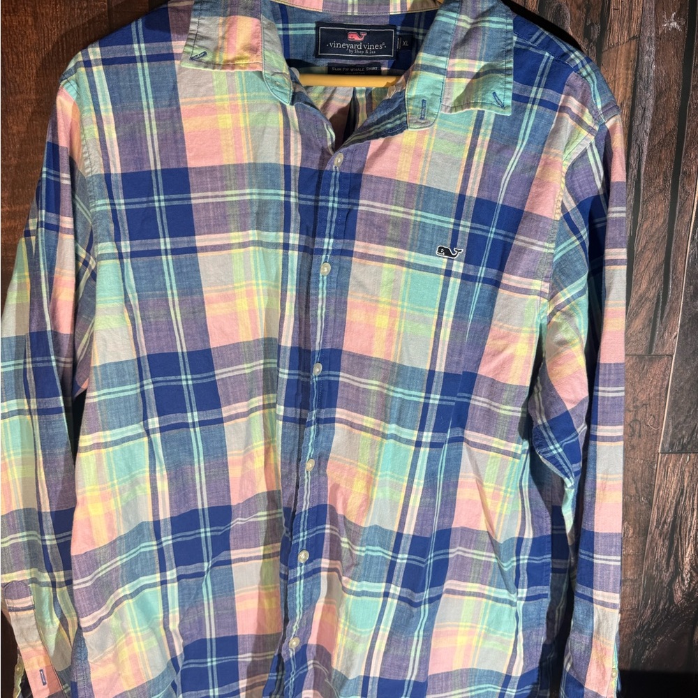 Vineyard Vines Pastel Plaid Shirt